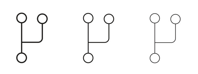 Code branch icon symbol for Info Graphic, Design Elements and Websites
