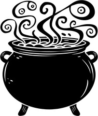 Witch Cauldron Brew Silhouette