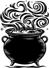 Magic Brew Pot SVG Design