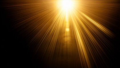 golden lens flare cinematic light effect
