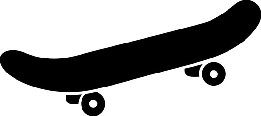 Skateboard Silhouette Vector Black and White © MDRIAZUDDIN