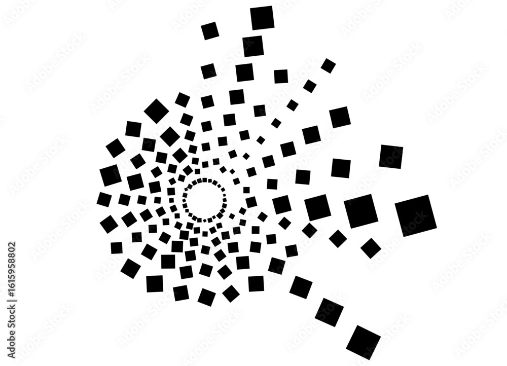 Poster asymmetrical vector pattern in the form of an explosion. modern design element. for printing, advert