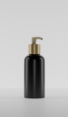 Cosmetic Products on Podium with water white Background, Beauty and Skincare Concept