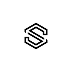 s letter vector logo abstract