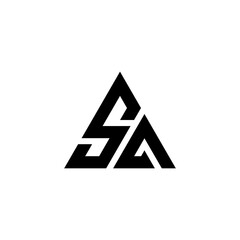 sa letter vector logo abstract