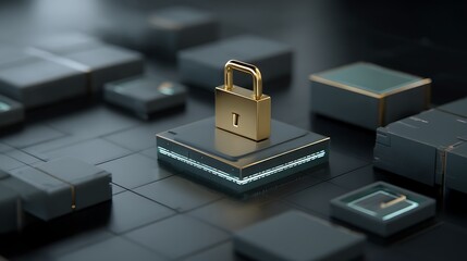 Digital Lock Symbolizing Security and Protection in Modern Technology Landscape