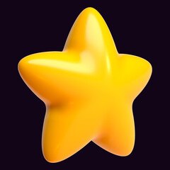 Star 3D Yellow Inflated