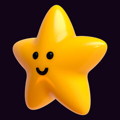 Star 3D Yellow Inflated