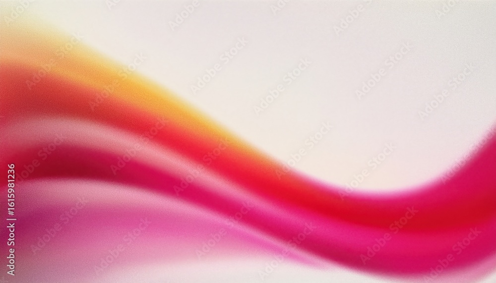 Poster vibrant flowing pink red and yellow abstract wave background with soft motion blur for digital desig