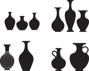 Elegant stylized vase design with vibrant color accents and classic typography