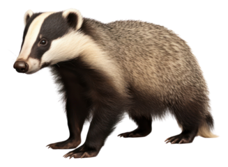 PNG Badger wildlife animal mammal.