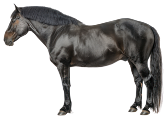 PNG Black mongolian horse stallion animal mammal.