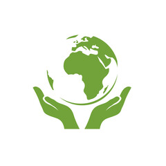 ecology earth planet globe icon isolated on white background