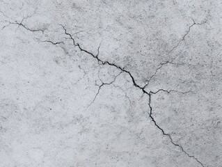 Cracked concrete surface in gray tones for background use