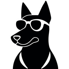 vector illustration of a dog