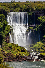 The Iguazu Waterfalls between Argentina and Brazil