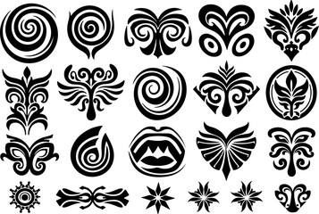 Polynesian & Tribal Tattoo Design Collection" bundle