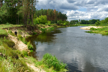 Piękno letniego dnia w Dolinie Narwi, Podlasie, Polska