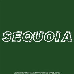 Creative modern sans serif line art style alphabet display font vector