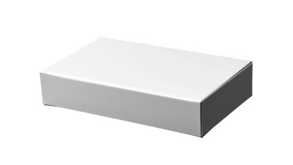 White product packaging mockup isolated on transparent background for brand presentation and design