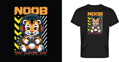 Gaming t shirt design with pet