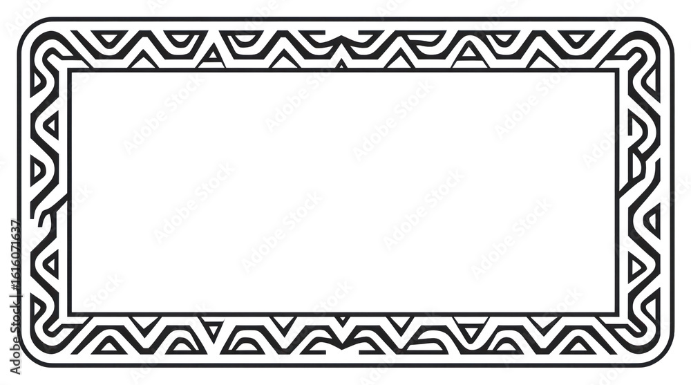 Poster png simple thin line vector border white background blackboard rectangle.