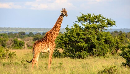 Obraz premium Giraffe in African savanna