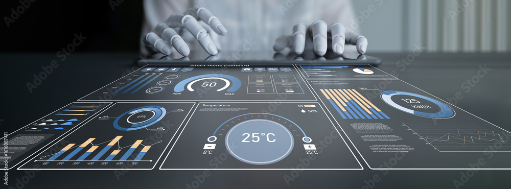 Poster ai helps smart homes by analyzing data, predicting energy use, adjusting temperature, and automating