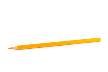 Colored pencils isolated on white background. Equipment for coloring. Stationery for...