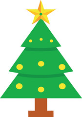 christmas tree vector illustration