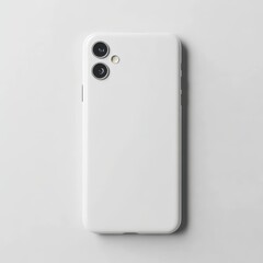 Blank white smartphone case.