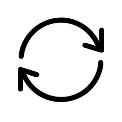 Fototapeta premium Sync icon vector illustration