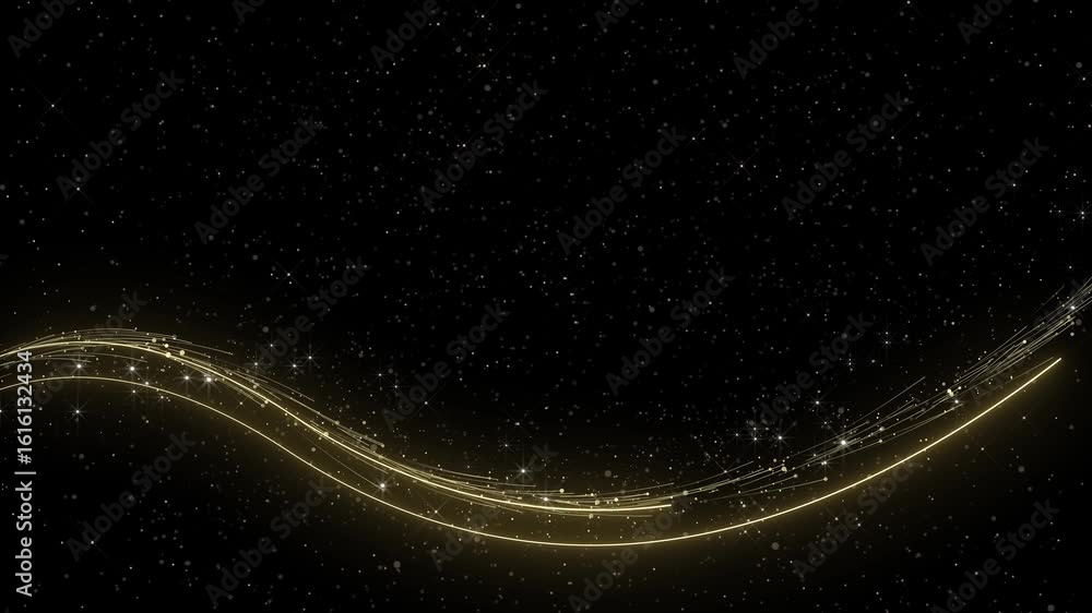 Poster abstract luxury golden line geometric random stripes lights lines squares triangles shape bokeh swir