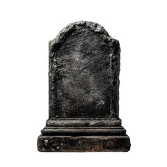 Weathered Tombstone with Rustic Texture, png clipart element with transparency