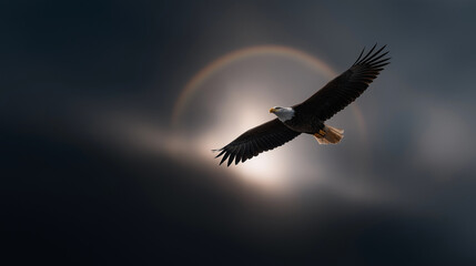 eagle in the sky