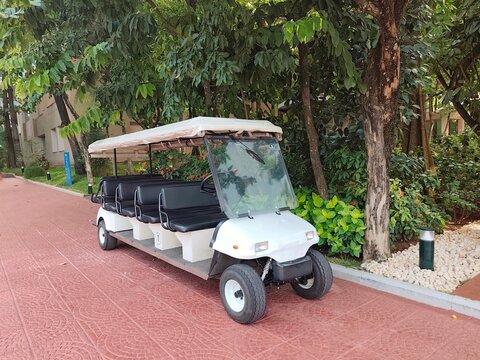 Electric powered vehicle called buggy parked