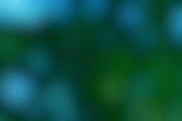 Emerald Depths and Azure Whispers, Abstract Impression of Nature's Gradient