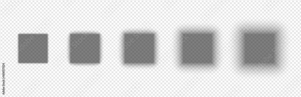 Aufkleber realistic square shadow cast from soft cube form. subtle light and blurred edges create abstract whi
