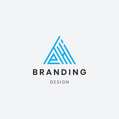 
Branding logo letter "A" and "EHI' design