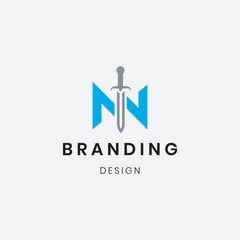 
Minimalist business letter "N" logo