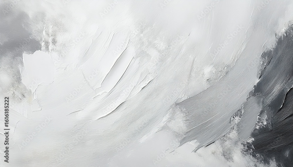 Poster white textured abstract background with smooth brush strokes and gray gradient for minimalist brandi