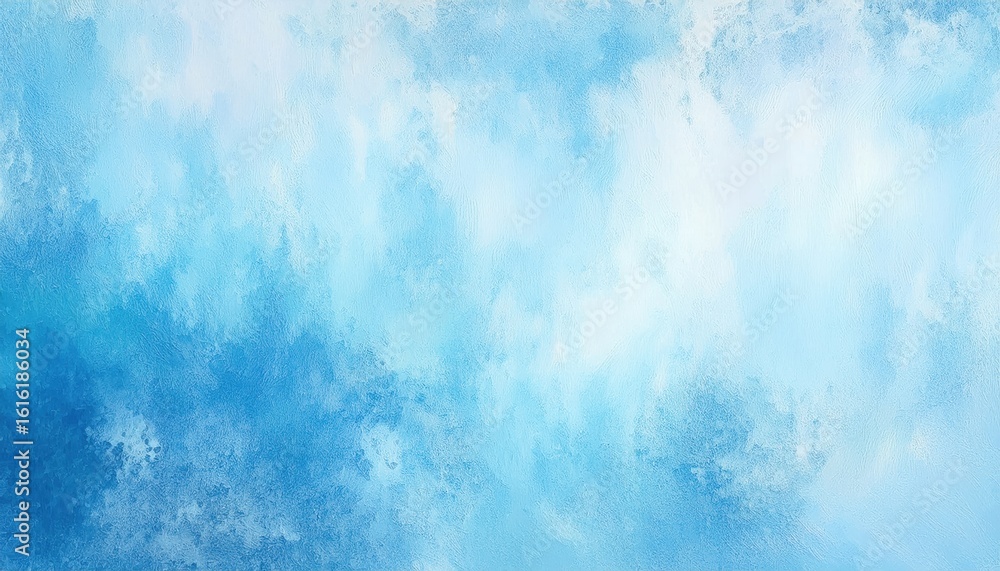 Poster light blue watercolor gradient background texture with soft cloud-like brush strokes for abstract de