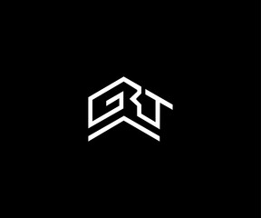 Letter grt home modern clean logo