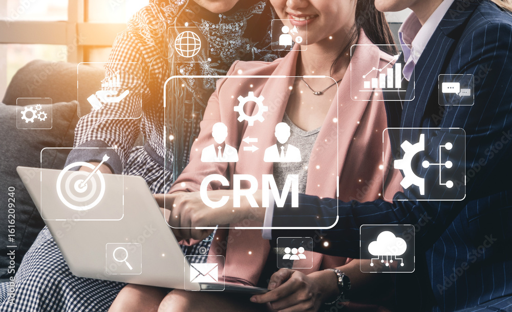 Poster crm platforms improve customer relationships through data analysis, crm communication tools, and aut