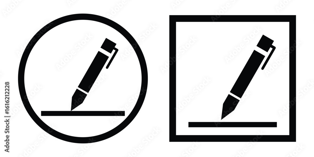 Aufkleber edit icon set. edit document icon. edit text icon. pencil. sign up. edit icon logo design. edit docu