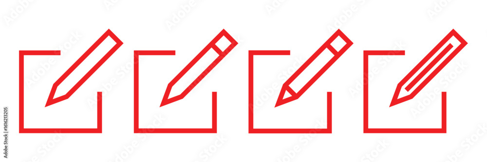 Aufkleber edit icon vector illustration isolated. edit pen icon, create modify pen sign button, pencil icon, s