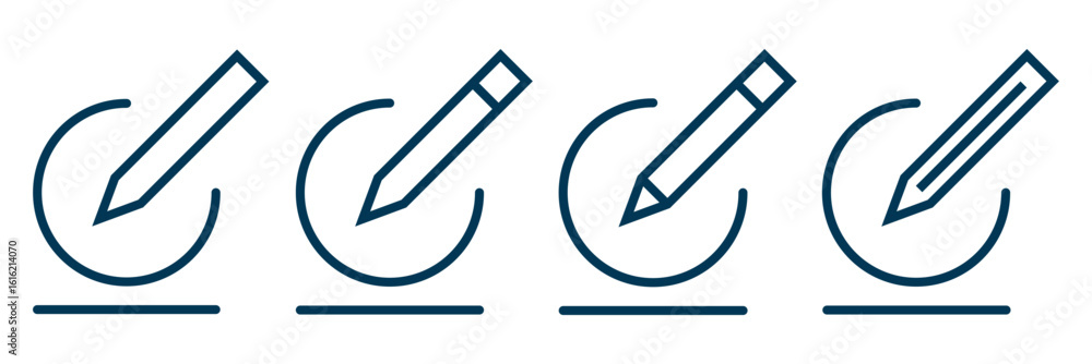 Poster edit icon vector illustration isolated. edit pen icon, create modify pen sign button, pencil icon, s