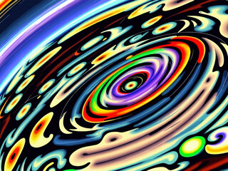 Universe abstract cosmic background, vector art illustration.