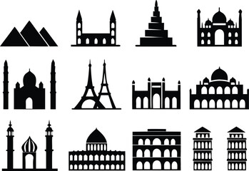 Culture and Religion Icon Set for Traditional Heritage and Spiritual Artwork. Creative Culture and Religion Icon Set Perfect for Faith and Cultural Projects. Artistic Culture and Religion Icon Set for