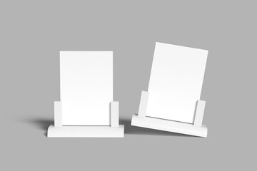 Naklejka premium menu standing restaurant blank mockup